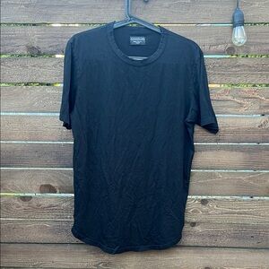 Goodlife Supima Scallop Crew Men's Classic Black Tee